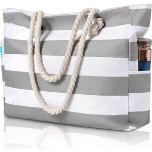 Beach Bag for Women Grey